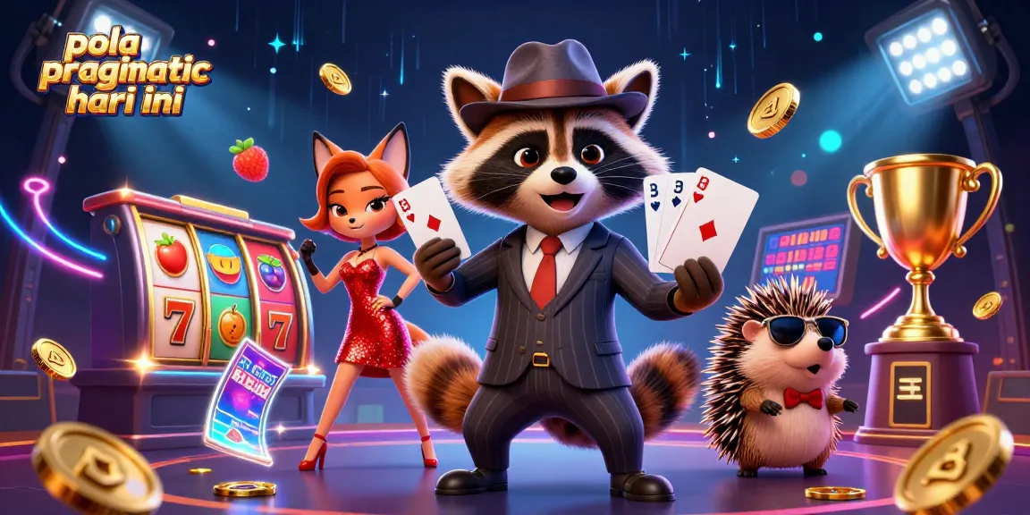 Pola pragmatic hari ini: Explore winning strategies in a vibrant casino scene with engaging characters.
