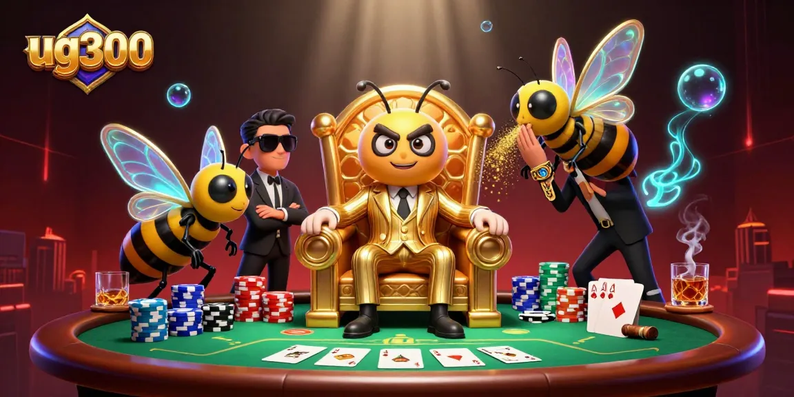 Penghadap meja poker dengan karakter ug300, ratu kupu-kupu memberikan rahasia di dunia kasino.